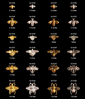 10pcs\vrečko Kovinski Lak za Dekoracijo Zlitine Medu Čebele Zbirajo DIY Manikuro, Pribor, Nakit 30 Stilov Za Izberejo