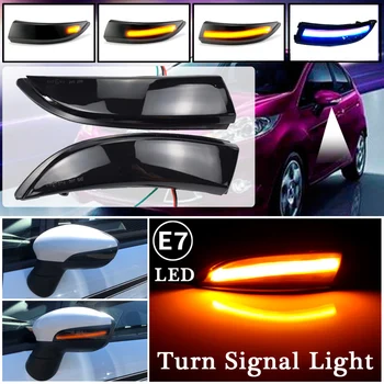 2pcs Dynamic LED Vključite Opozorilne Luči Teče Strani Krilo Rearview Mirror Indikator Za Ford Fiesta Mk7 2008-2017 Za Ford B-Max