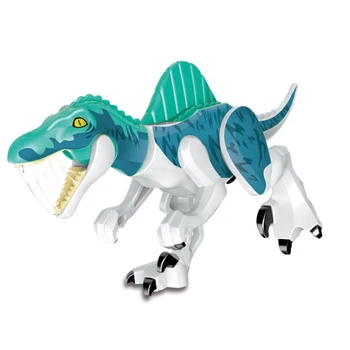 Igrače Blok Jurassic Dinozaver Svetu Gradniki Serije Velociraptor T-Rex Triceratops Združuje Slika Opeke Igrače Darila