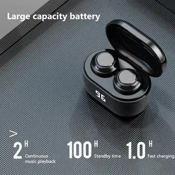 A6 TWS Mini Brezžična Bluetooth 5.0 Hi-fi Stereo Slušalke z Digitalnim Polnjenje Polje V Uho Slušalke Uho Brsti беспроводные наушники