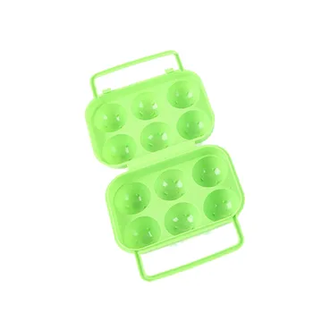 Prenosni 6 Reže Jajca Škatla Za Shranjevanje Plastični Posodi Imetnik Zložljiva Jajce Hladilnik Škatla Za Shranjevanje Ročaj Primeru Kuhinja Orodja #763