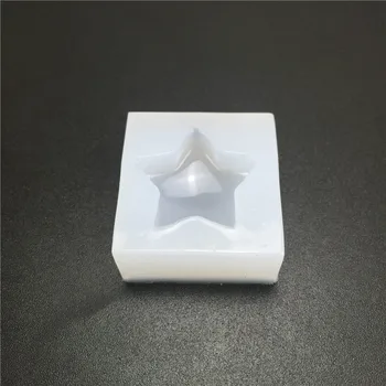 Mini Star silikonsko plesni čokolado izmišljati torto dekoracijo orodje kristalno kapljico lepila za izdelavo orodja DIY smolo plesni