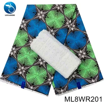 LIULANZHI vosek ankara 3 metrov šivanje perila bombaž suho tkanine, čipke nigerijski natisne čipke bombaž ML8WR170-202