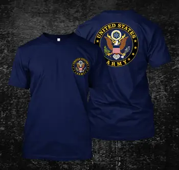 Poletje Vroče Prodajo Tiskanih Vojske ZDA T-shirt za Moške Kratek Rokav T-shirt Hip Hop Prevelik T-shirt Vrh Harajuku