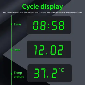 Avto Sončna Ura Termometer Svetilnostjo Visoko precizne Elektronske Watch Temperatura Monitor LCD Digitalni 24-Urni