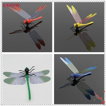 12pcs/set Srčkan Dragonfly Spalnica Dekorativne Stenske Nalepke Umetnosti Nalepke 3D Magnet Risanka Stenske Nalepke Doma Dekor 5Z