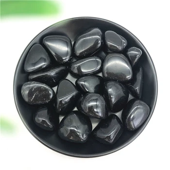 Lep 100 g 20-30 mm Velik obseg Naravnih Črni Obsidian Kvarčni Kristal, Kamen Poliran Primerkov Mineralov, Naravnih Kvarčni Kristali