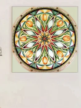 5D DIY diamond slikarstvo mandala cvetja poln krog, kvadrat diamond navzkrižno šiv tiskanje doma pohištvo zidana dekorativna darila