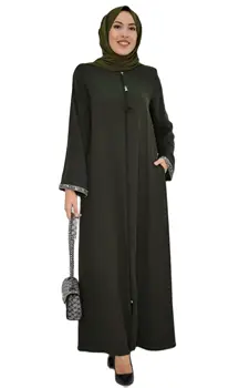 MC4017 Ženske Dolg Rokav Muslimanskih Abaya Obleko Maxi tam kaftan ženske noše TASSEL PODROBNO ABAYA velik obseg ženska obleka obleke za ženske