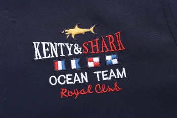 Kenty & Shark blagovne Znamke Moški Telovnik Mornarice Bele Barve Visoke Kakovosti Vezenine brez Rokavov Jakna Moški Pomlad Jesen Waistcoat Moški 4XL