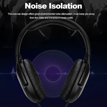Sennheiser HD206 Žične Slušalke 3.5 mm Izolacijo Hrupa Slušalke HiFi Stereo Glasbe, Slušalke Globok Bas Čepkov Z Mikrofonom