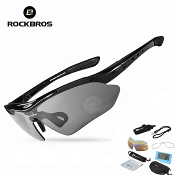 RockBros Kolesarska Očala Za Športe Na Prostem Polarizirana Sončna Očala Kolo Kolo Očala Očala Očala 5 Objektiv Kolesarske Opreme,