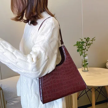 ženske torbice PU Aligator Zavihek Moda torbici oblikovalec torbe za ženske do leta 2020, Velike zmogljivosti, torba