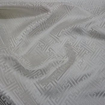 Visoko kakovostna bela dvorišče barvana jacquardske damasta tkanine za plašč zavese, namizni prt kavč, blazine tapetništvo mozaik DIY krpo