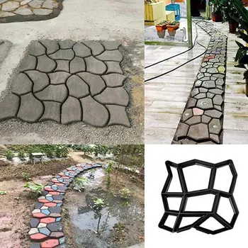 Diy Plastičnih Pot Maker Plesni Ročno Tlakovanje Cementa, Opeke Plesni Vrt Kamna Cestni Betonski Plesni Pločnik Za Vrt In Dom