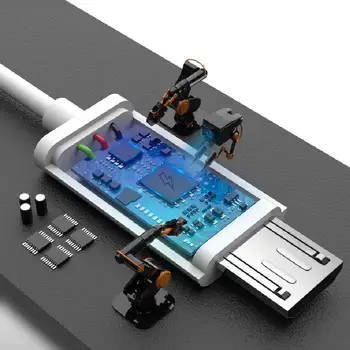 1M Kabel Micro USB Usb Zložljive Za Samsung Galaxy J4 J6 A6 Plus J2 J3 J7 2018 S7 S6 Rob Polnilnik, Kabel Kabel