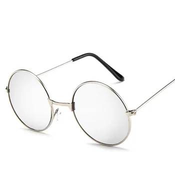 Krog Kovinski Okvir za Očala Za Moške Steampunk sončna Očala Ženske Modni Trendi Sončniki UV400 Blokiranje Lunettes 2021 Premaz