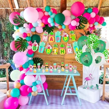 Havaji Party Flamingo Dekoracijo Baloni Poletje Tropskih Flamingo Stranka Dobave Happy Birthday Baby Tuš Odlikovanja