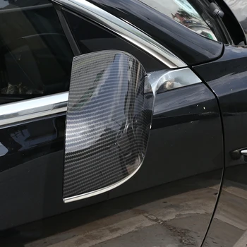 Avto Tesla Model 3 2019-2021 Ogljikovih Vlaken Teksturo ABS Plastična Vrata Stranska Ogledala Pokrov Kape Dodaj na Slog Auto Dodatki