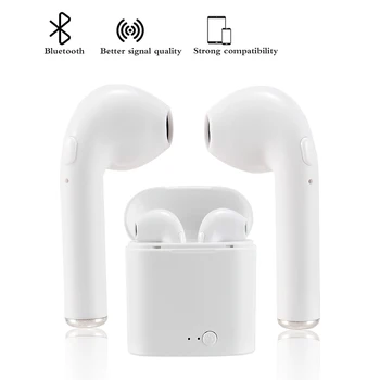 Bluetooth Slušalke I7s TWS Športna Fitnes Brezžične Slušalke Brezžične Stereo Bluetooth Slušalke S Polnjenjem Polje za Vse Telefon
