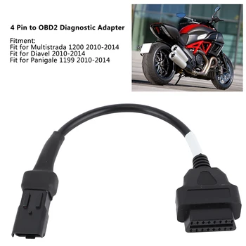 4 Pin na OBD2 Diagnostični Adapter, Priključek za DUCATI Panigale Primerni za Multistrada 1200 2010-
