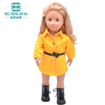Oblačila za punčko ustreza 18 inch Ameriški lutka Igrače novo rojen lutka Moda Risanka obleke, krila, čevlje, jakno