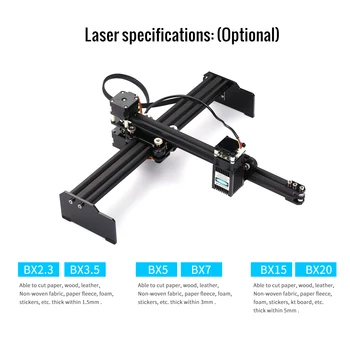 20W Visoke Hitrosti, Mini Desktop Laser Graverja Tiskalnik Prenosni DIY Lasersko Graviranje Nož Stroj za Les, Plastiko Bambusa Usnje