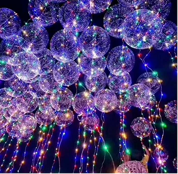 1 Določa LED Žareče Baloni Edinstveno sveti Balon Baterija Upravlja Pisani Balon Party Dekoracijo Korist Baloni