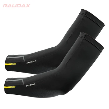 Pro Team MAVIC Cosmic Leg Ogrevalnike Črno UV Zaščito Kolesarjenje Roko Toplejše Dihanje Kolo Teče Dirke MTB Kolo Noge Rokav