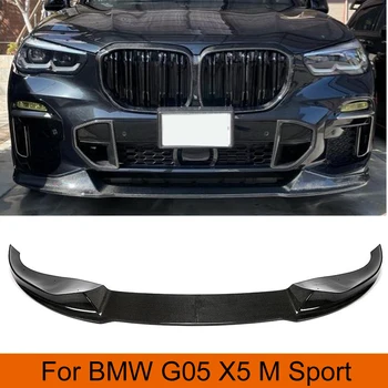 Sprednji Odbijač Razdelilniki Lip Spojler za BMW X5 G05 M Sport 2019 2020 Ogljikovih Vlaken Sprednji Odbijač Lip Spojler Razdelilniki Varovala