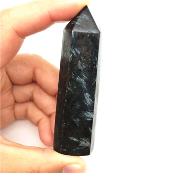 Lep 1PC Naravnih Astrophyllite Quartz Crystal Točke Ognjemet Kamen Sam Prekine Stolp Čakro Naravnih Kvarčni Kristali