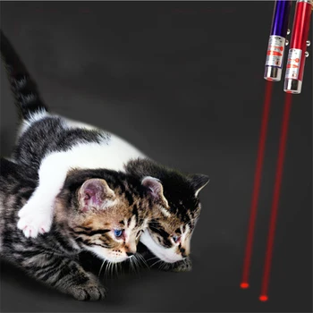 1 KOS Smešno Hišne LED Laser Hišnih Mačk Igrača 5MW Red Dot Lasersko Svetlobo Igrača Laser Pogled 650Nm Kazalec Laser Pero Interaktivna Igrača z Jjeza