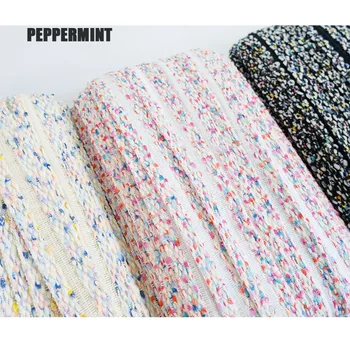 1yard Tweed Tkanine Trim Barva Mešanih Pletenic Oprtnice za Šivanje Robni Pribor za Oblačila DIY letnik Obrezovanje