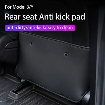Avto Sedež Nazaj Proti Kick Pad Zaščitnik Tesla Model 3/model y Avto Styling Sprememba Otrok Anti Umazano Usnje Zaščitnik