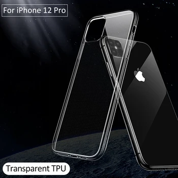 Jasno Primeru Za iPhone 12 11 Pro Max 12 Mini Silikonski Mehko Nazaj Kritje Za iPhone X XR XS Max 7 8 6 6S Plus SE2020 Ultra Tanko Ohišje