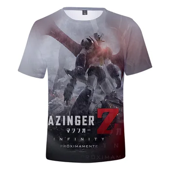 2021 Vroče Prodaje Anime Mazinger Z 3d Natisnjeni T-shirt Unisex Poletje Moda Priložnostne Hip-hop Kratek Rokav Krog Vratu Harajuku Vrhovi