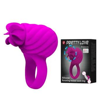 3 Način Klitoris Spodbujanje Penis Obroči za Pare Erotične Igrače Nova USB Polnilne Vrtenja z vibriranjem Petelin Obroč Spolnih Igrač Za Moške