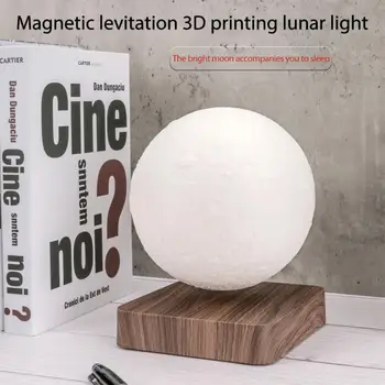 3D Magnetni Levitating Luna Lučka Ponoči Luči Vrtenje Brezžični LED Svetu Constellation Žogo Lahka Plavajoča Lučka Novost Darila