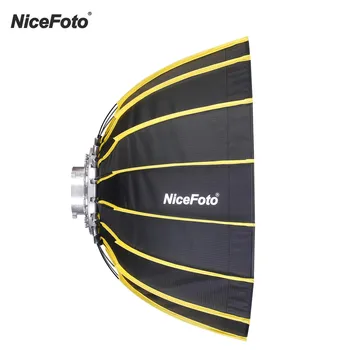 NiceFoto Hitro Namestitev Heksagonalna Softbox 60 cm / s 23,6 palčni z Soft Difuzor Krpo za Speedlite studijskega Svetlobe