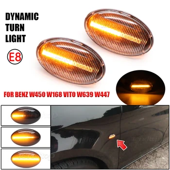 Za Benz, Smart W450 W452 A-Razred W168 Vito W639 W447 Citan W415 LED Dinamični Strani Marker Svetlobe Repetitorja Indikatorska Lučka Blinker