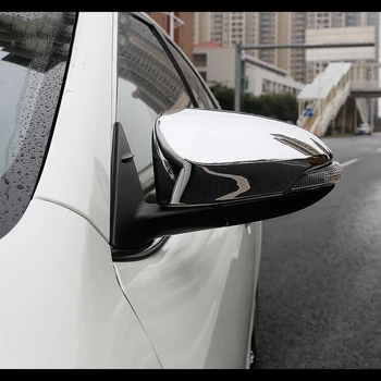 Za Toyota Aqua-2017 2018 2019 ABS Ogljika/Krom dodatki Avto Stranska Vrata rearview obračanja ogledalo kritje trim styling 2pcs