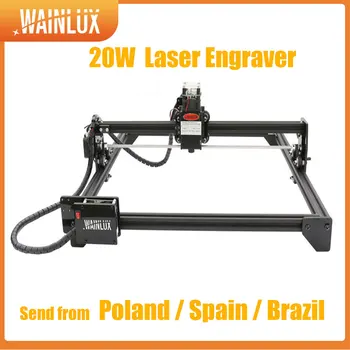 WAINLUX Laser Graverja JL3 CNC Lasersko Graviranje Stroj S 64-Bitne različice matične plošče, 7W 20W 30W LOGOTIP Tiskalnik za Les, Papir, Plastika