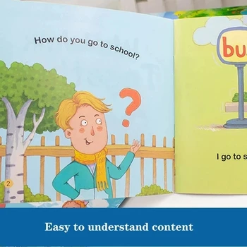 60 Knjige/set za Otroke angleščina Zgodnjega Učenja slikanica Storybook Razsvetljenje Kognitivne Tale Spanjem Zgodbo Knjiga