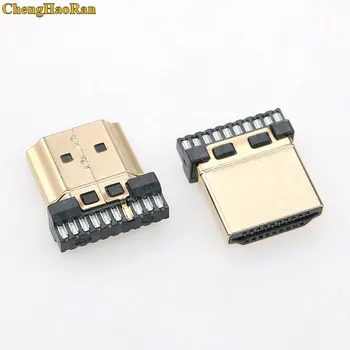 ChengHaoRan 1pcs HDMI moški vtič priključek za vtičnico Spajkalna Žica tipa HDMI moški vtič popravila zamenjava