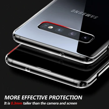 Pregledna Težko PC Telefon Primeru Za Samsung Galaxy S20 SE Upoštevajte, 20 Ultra S10 Plus A51 A71 A50 A70 S21 A52 A72 Jasno Hard Cover