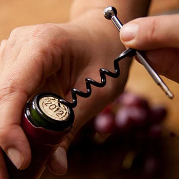 Odpirač za vino mini Nerjaveče Jeklo, Kovinski žepni nož Steklenico žepni nož Dvojnega Zgiba na Prostem Keychain Vino OpenerOutdoor Keyring Orodje