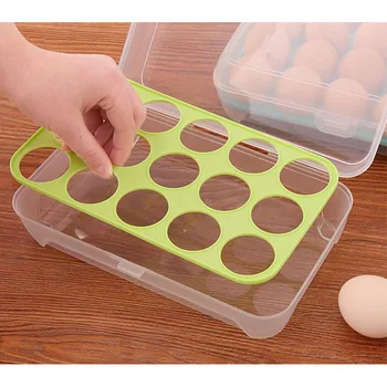 Jajce-Nosilec za Shranjevanje-Primeru Posodo, Hladilnik Organizator Škatle Plastične Kuhinja Sodobna 15cell Praktično Preprost 15cell Jajca-Pladenj