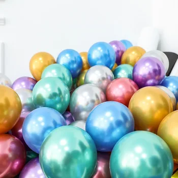 10/50pcs kovinska barva latex balon 12 inch rojstni dan kovinske zrak, helij latex balon ples stranka svate, dekoracijo