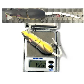 3D Umetno Bionic Plastično Miško Fishing lure, živahno bitje Podgana Ribolov Vabe globina Pisanec za ščuka bas Ostriž Losos