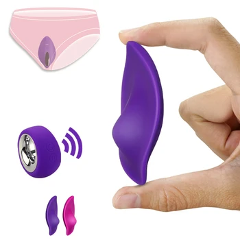 Nevidni Hlačke Vibrator z Brezžičnim Daljinskim Prenosni klitoris Stimulator Labia Vibracijsko Jajce Sex igrače za Odrasle Ženske